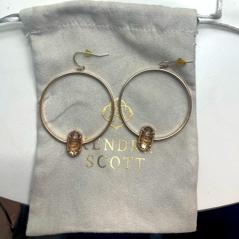 KENDRA SCOTT Elora Rose Gold Hoops